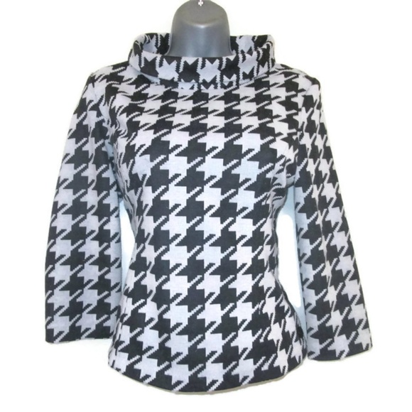 Kenar Tops - retro jackie o houndstooth shirt size small 6
